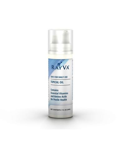 RayVa Oil Topical Relief for Men's Penile Health - Advanced Care Safe for Daily Use - Essential Vitamins Soothe and Moisturize Dry, Red, Cracked, Peeling Skin | Re-Vitalize Irritated, Chaffed Skin
