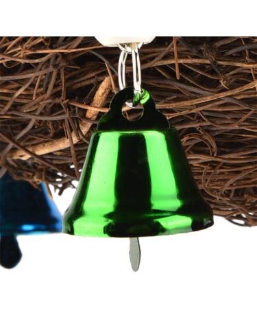 Buy Parrot Hammock Swing Toys - Rattan Hanging Nest for Conures & Macaws | Perfect Bird Play Swing with Bells - Buy Online on GoSupps.com