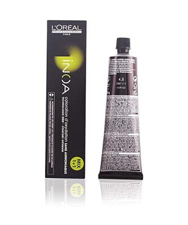 L'Or al Professional Inoa Oxidative Coloration Without Ammonia 4.8 Medium -brown Mokka 1 Pack (1x 60 ml) 4.8 Mittelbraun Mokka 60 ml (1 Pack)