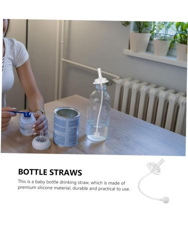 Bestonzon 4-Pack Baby Bottles with Silicone Straw - Sucker Learning Drinking Cup for Easy Feeding - Buy Online on GoSupps.com
