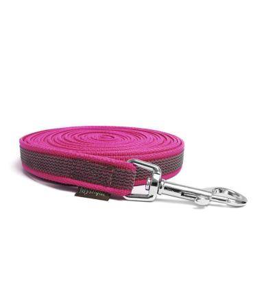 Mystique Rubberized towline 20mm with hand loop standard carabiner purple 15m 15m purple
