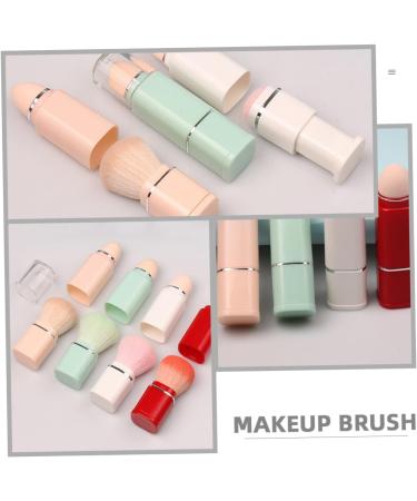Housoutil 2 in 1 Makeup Brush Bb Cream Brush Retractable Blush Brush Makeup Tool Foundation Applicator Bronzer Brush Contour Brush Sponge Brush Travel Artificial Fiber - Buy Online on GoSupps.com