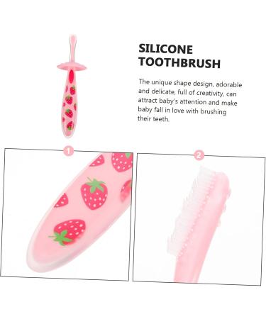 Gatuida Toddler Toothbrush Accessories - Baby Suit & Cleaning Brush - Pink 1 Pack - Ideal for Children & Travel - Buy Online on GoSupps.com