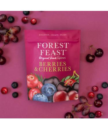 FOREST FEAST Berries and Cherries Immunity Boosting Healthy Snack Cooking and Baking Gluten Free Low in Fat 6 x 170g - Buy Online on GoSupps.com