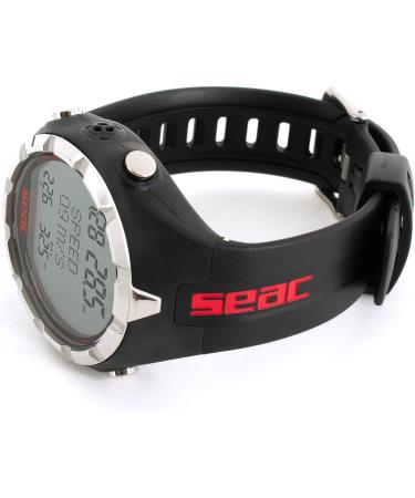 SEAC APNEA Wrist Mount Computer for Freediving & Spearfishing - Black/Red - Buy Online on GoSupps.com