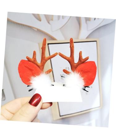 minkissy 4 Pairs Antler Hair Clips Antler Barrette Christmas Hair Xmas Hair Clips Party Favors Holiday Party Hair Pin Antlers Hair Hoop Reindeer Hair Clip Elk Horns Girl Supplies - Buy Online on GoSupps.com