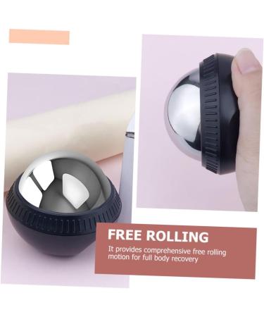 Solustre Stainless Steel Massage Ball - 3-in-1 Face & Foot Massager for Muscle Pain Relief | Body Massage Device & Fitness Tool - Buy Online on GoSupps.com