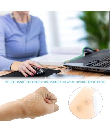 Silicone Thumb Support Brace - Pain Relief for Enthesitis & Tendovaginitis | Elastic Wrist Support Gel Band | Comfortable Beige Design - International Shipping - Buy Online on GoSupps.com