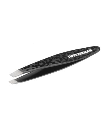 Tweezerman Black Leopard Mini Slant Tweezer