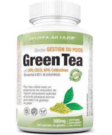 Vita-NuAge Green Tea with 50% EGCG 80% Catechins 120 Gelatin capsules Powerful Antioxidant Support Immune System & Weight Management - Buy Online on GoSupps.com