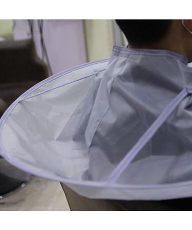 Waterproof Hair Cutting Cape - Adjustable Barber Cape for Kids & Adults | Grey Umbrella Haircut Styling - Buy Online on GoSupps.com
