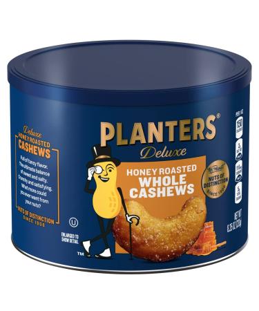Planters Honey Roasted Whole Cashews - 8.25oz Canister | Sweet & Crunchy Snack - Buy Online on GoSupps.com