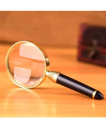 Lightweight Magnifying Glass Handheld High-Definition Metal 20 Times Magnifying Glass for Observation for Reading Appraisal Repaiwatches Lofty Ambition - Buy Online on GoSupps.com