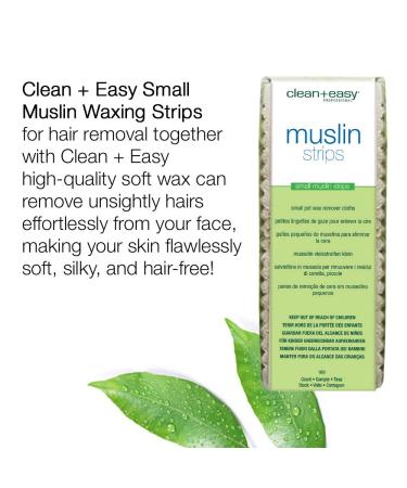 Small Facial Muslin Wax Strips - Pre-Cut 100 Count for Hair Removal - Buy Online on GoSupps.com