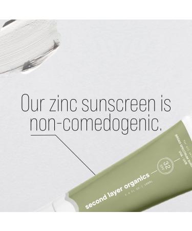 Second Layer Organics All Natural SPF 32 Sunscreen Body Lotion - Vegan & Reef Safe - Buy Online on GoSupps.com
