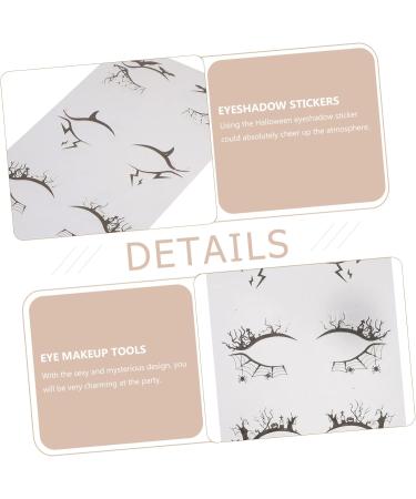 Healvian 12 Pairs Halloween Eyeliner Stickers Winged Eyeliner 3d Stickers Halloween Stickers Eye Stickers Pvc - Buy Online on GoSupps.com