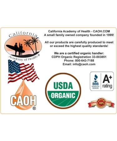 CALIFORNIA ACADEMY OF HEALTH Oregano Oil - 2 oz Bottle - 100% Pure Certified Organic Oregano Oil Since 2004 - Buy Online on GoSupps.com