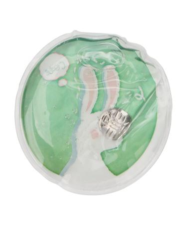 Reusable Heat Packs Cute Mini Instant Heater Click Snap On Pocket Warmer for (Round Rabbit)