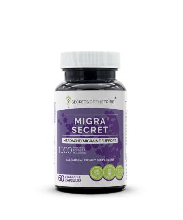 Secrets of the Tribe - Migra Secret Headache/Migraine Support Herbal Supplement Blend (60 Capsules)