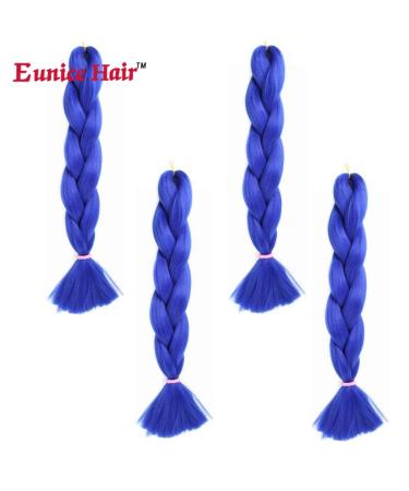 Eunice 24 Braided Hair Extensions - Synthetic 60cm 100g/piece 6pcs - Black & Brown - International Shipping - Buy Online on GoSupps.com