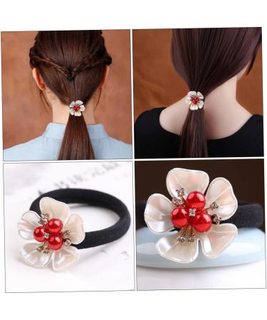 minkissy Hair Accessories Hair Rope Women Hair Accessories Multi-functional Hair Scrunchies Elastic Hair Bands Practical Hair Scrunchies Synthetic Shell Flower Resin Headgear Cute Miss - Buy Online on GoSupps.com