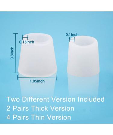 Buy Bukihome Silicone Toe Caps - 12x Toe Protection for Pain Relief | Ideal for Running Walking & Comfort - Buy Online on GoSupps.com