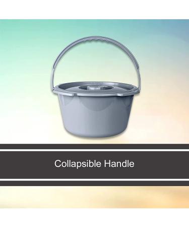 McKesson Commode Replacement Bucket with Handle and Lid - 7.5 qt - 1 Count - Buy Online on GoSupps.com