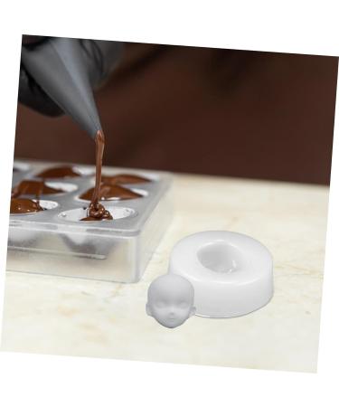 STOBOK Polymer Face Mold Clay Silicone Molds Gummy Molds DIY Candy Mould Chocolate Fondant Mold Cake Molds Silicone Chocolate Molds Candy Molds Head Shape Supplies Silica Gel As Shown 4.80X4.80X1.70CM - Buy Online on GoSupps.com