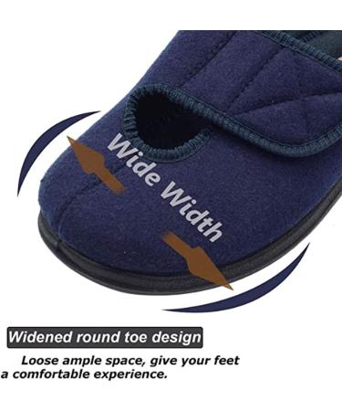 KXSM Diabetic Shoes - Extra Wide Adjustable Orthopedic Slippers for Men & Women with Arthritis, Edema, and Swollen Feet - Size 37 Black - Buy Online on GoSupps.com