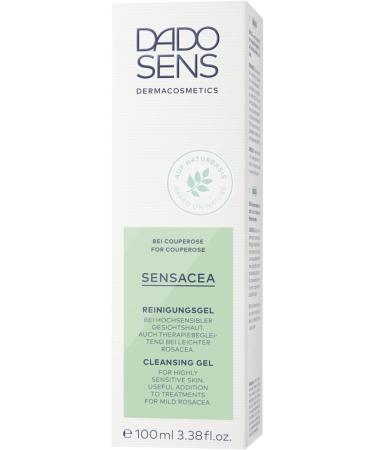  Dado Sens DADO SENS SENSACEA Cleansing Gel (100 ml) + free SOS acute cream in a sachet | Gentle facial cleansing | Moisturizing and soothing for rosacea | Reduces redness and couperose - Buy Online on GoSupps.com