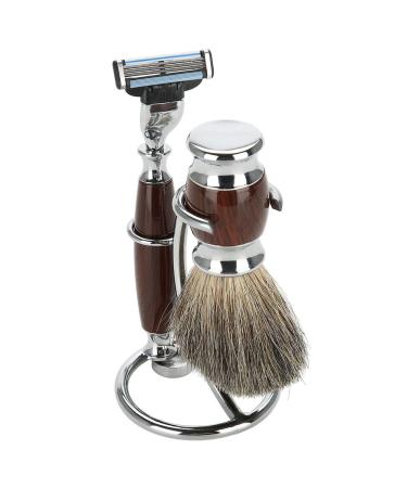 Ankroyu Manual Razor Stand - 2-in-1 Curved Shaving Brush Holder | Stainless Steel Portable Razor Stand for Home & Travel - Buy Online on GoSupps.com
