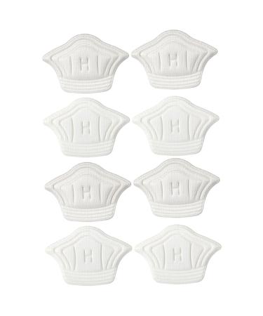 NOLITOY 4 Pairs Follow up Accessories for Girls Kitten Heels for Women Dressy High Heel Pads Anti Slip Abrasionproof Heel Pad Non Slip Heel Pads Soles Cloth Sports Shoes White Miss