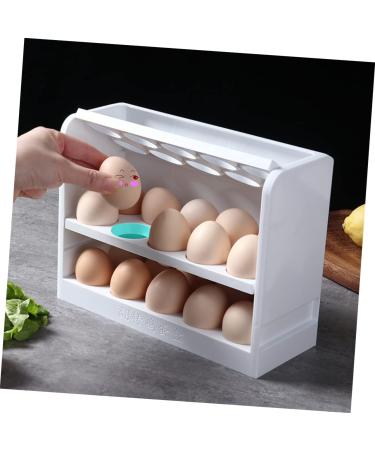 ABOOFAN Household Storage Container Holder Rack Organizer Egg Door for Tier Refrigerator Tray - Buy Online on GoSupps.com