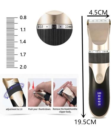 Men's Hair Trimmer Professional Hair Trimmer Set Beard Trimmer Long Hair Trimmer Hairdresser Rechargeable Contours Hair Trimmer - Buy Online on GoSupps.com