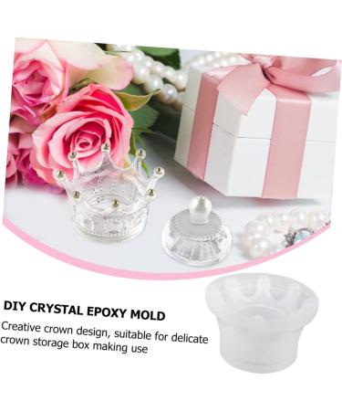 NUOBESTY 3 Pcs Crown Storage Box Silicone Mold Jewelry Boxes Earring Storage Organizer Diy Silicone Mold Whitex3pcs 10.5X7X6.5CMx3pcs - Buy Online on GoSupps.com