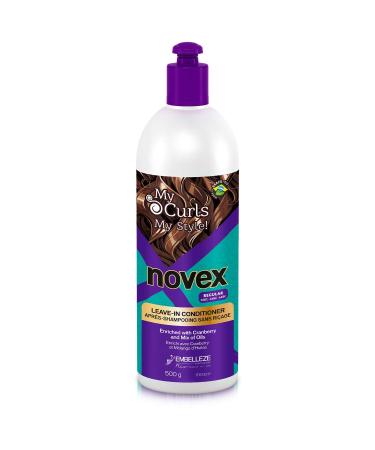 Novex My Curls Memorizer Leave in Conditioner - 16.9 oz. - Defines Curls Controls Volume Reduces Frizz Adds Softness for All Curly Hair Types 17.64 Ounce (Pack of 1)