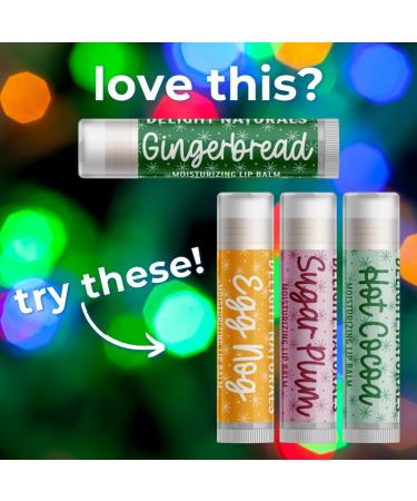 Delight Naturals Merry Christmas Gingerbread Lip Balm - Set of Three - Buy Online on GoSupps.com