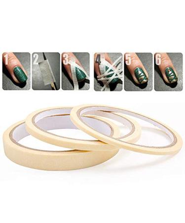 3PC/Set Nail Art Tape Roll Wrap Adhesive Decoration Edge Guide Tips Design Sticker Manicure Tool Stripe Creative Masking Pattern