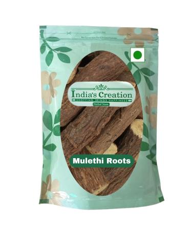 India's Creation Mulethi Root-Licorice Root-Glycyrrhiza glabra-Raw Herbs-Yashtimadhu-Mulhati-Jethimadh-Aslussoos-Jadi Booti-Single Herbs (1000 Gram) 1000.00 g (Pack of 1)