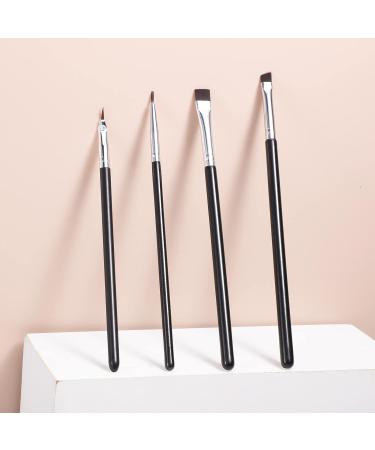 4 Pieces Eyeliner Brush Kit Fine Flat Eyebrow Brush Thin Bristle Angled Eyeliner Brush Tight Liner Brush Bent Eyeliner Makeup Brush for Applying Gel Cream Liquid Eye Liner - Buy Online on GoSupps.com