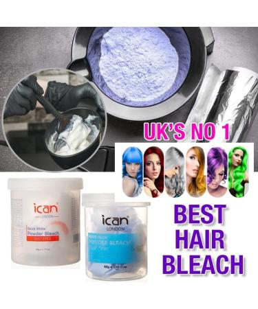 ICAN LONDON PROFESSIONAL CREAM PEROXIDE 30 VOL 9% 1000 ML + RAPID BLUE POWDER BLEACH (JAR) 500 G SET - Buy Online on GoSupps.com