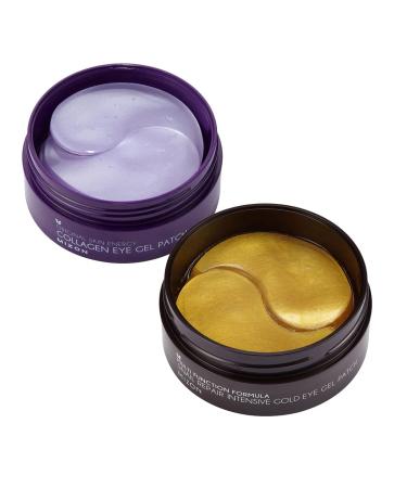 Collagen Under Eye Gel Mask 100% Essence Hydrogel Eye Patch 24K Gold Snail Eye Treatment Anti-Aging Reduces Puffiness Dark Circles treatment Snail & Gold/Collagen Eye Masks (60 Pieces each)