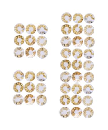 minkissy 45 Boxes Nail Art Accessories Moon Heart Nail Art Nail Decals Nail Stickers Manicures Decoration Jewel Stickers Nail Accessories Manicure Decor Zinc Alloy White Nail Supplies Rivet