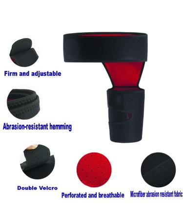 Hip Groin Stabilizer & Thigh Compression Sleeve - Pain Relief Wrap for Hip Joint, Sciatica & Nerve Brace - Adjustable Leg Support for Men and Women - Buy Online on GoSupps.com