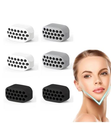 6Pcs Jawline Trainers Jawline Exerciser for Men & Women Jaw  Neck and Face Sharper Jaw  Neck and Face Sharper Jaw  Double Chin Reducer  Shape Facial Curves