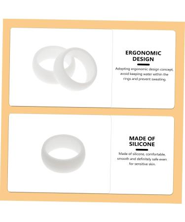 Toddmomy 8pcs Silicone Ring Out Door Decor Couples Ring Men Ring Rubber Men's Finger Ring Sports Lovers - Buy Online on GoSupps.com