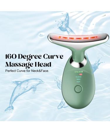 Neck Face Massager - 3 Color Modes & Vibration Facial Sculpting Tool (Green) | Shop Internationally - Buy Online on GoSupps.com