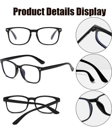 Blue Light Blocking Glasses - 2Pcs Anti-Glare Reading Glasses for Men and Women | Prevent Eye Fatigue - Buy Online on GoSupps.com