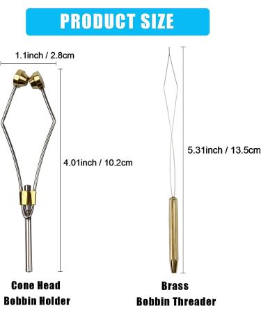 JSHANMEI Stainless Steel Fly Tying Tools Kit - Includes Bobbin Thread Holder, Wire Threader, Knot Whip Finisher, Bodkin, Hackle Plier - 2PCS Set for Fly Tying and Fishing Lures - Buy Online on GoSupps.com