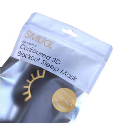 SMUG 100% Blackout Sleep Mask | Contoured Design for Deep Sleeping | Adjustable Straps | Eyelash Friendly Eye Mask for Men & Women - Buy Online on GoSupps.com